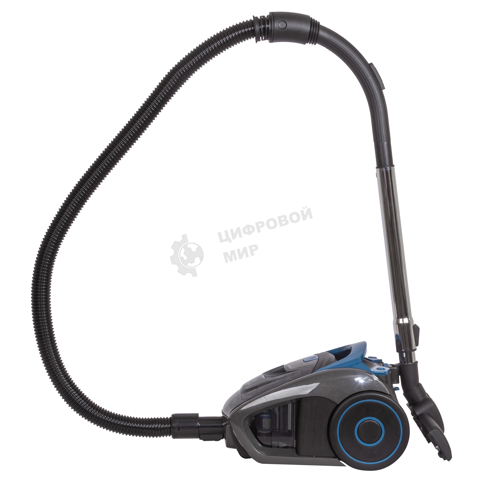 Пылесос SUPRA VCS-2400 серый/синий, 380/2400 Вт, уборка сухая, пылесборник контейнер 2 л