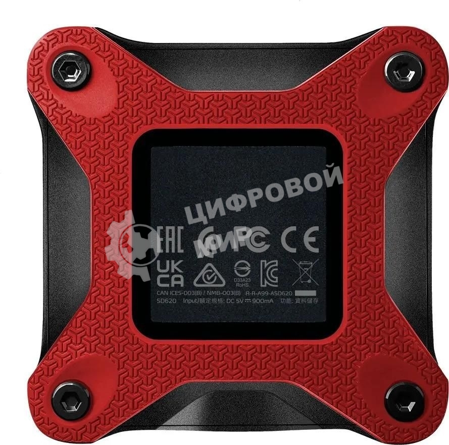 Внешний SSD ADATA SD620, 1TB, USB 3.2 Gen 2 Type-A, R/W 550/480, красный