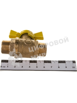 Кран шаровой для газа VALFEX 11Б27фтМ 1/2' НН ручка бабочка