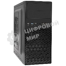 Компьютерный корпус Minitower ExeGate BA-203U-UNS400 (mATX, БП UNS400 с вент. 12см, 3хUSB+1хUSB 3.0, аудио, черный)