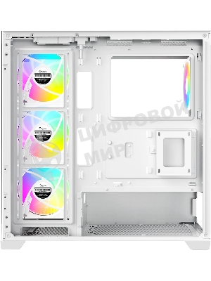 Компьютерный корпус Ocypus Gaммa C72 WH ARGB ATX/win/white/4 ARGB fans/no PSU/Tempered Glass