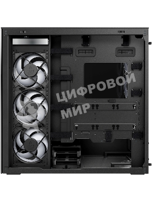 Корпус Arctic Xtender, Midi-Tower, чёрный, 3 x 140 мм, 2 x 120 мм