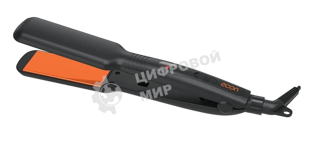 Выпрямитель для волос ECON ECO-BH031S черный/оранжевый, 38 мм, 200 °C, 2 режима
