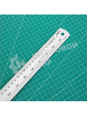 Линейка стальная Deli DL8100Y 1000мм нержавеющая сталь