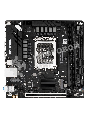 Материнская плата Maxsun MS-Challenger H610ITX 2LAN V3, LGA 1700, Intel H610, 2xDDR4, 4xSATA, 1xM.2, 1xPCI-E 4.0 x16, 2xHDMI, 1xDisplayPort, 1x 2.5Gb LAN, 2xUSB 3.2 Gen 1, 3xUSB 2.0, 3x3.5 мм, 5.1, Mini-ITX