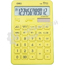 Калькулятор настольный Deli Touch EM01551 желтый 12-разр.