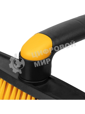 Щетка сметка со скребком Denzel телескоп, поворотная голова, 750-1120 мм