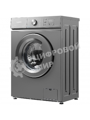 Стиральная машина Бирюса WM-SM510/10 M металлик, загрузка фронтальная 5 кг, 1000 об/мин, класс: А+++