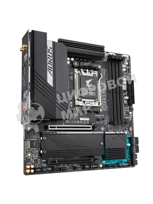 Материнская плата Gigabyte B650M AORUS ELITE AX, AM5, AMD B650, 4xDDR5, 4xSATA, 2xM.2, 1xPCI-E 5.0 x4, 1xPCI-E 4.0 x16, 1xHDMI, 1xDP, 1x 2.5Gb LAN, 4xUSB-A 2.0, 5xUSB-A 3.2 Gen 1, 2xUSB-A 3.2 Gen 2, 1xUSB-C 3.2 Gen 2, 2x3.5 мм, 7.1, Micro-ATX