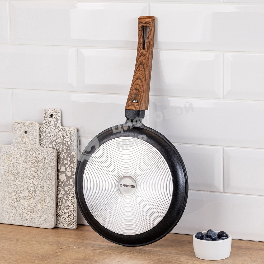 Сковорода блинная Maunfeld ALVA MF22LV01PP из литого алюминия, 22 см
