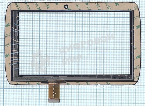 Сенсорное стекло (тачскрин) RP-254A-7.0-FPC-01, черное