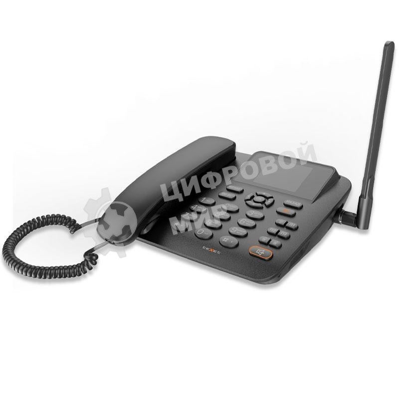 Стационарный сотовый телефон GSM teXet FX-200 черный