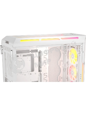 Компьютерный корпус без блока питания Case Corsair iCUE LINK 5000T LX RGB, Midi-Tower, TG, 3x120мм RGB, 4xUSB-A 3.2, 1xUSB 3.2 Type-C, E-ATX, ATX, mATX, mITX White