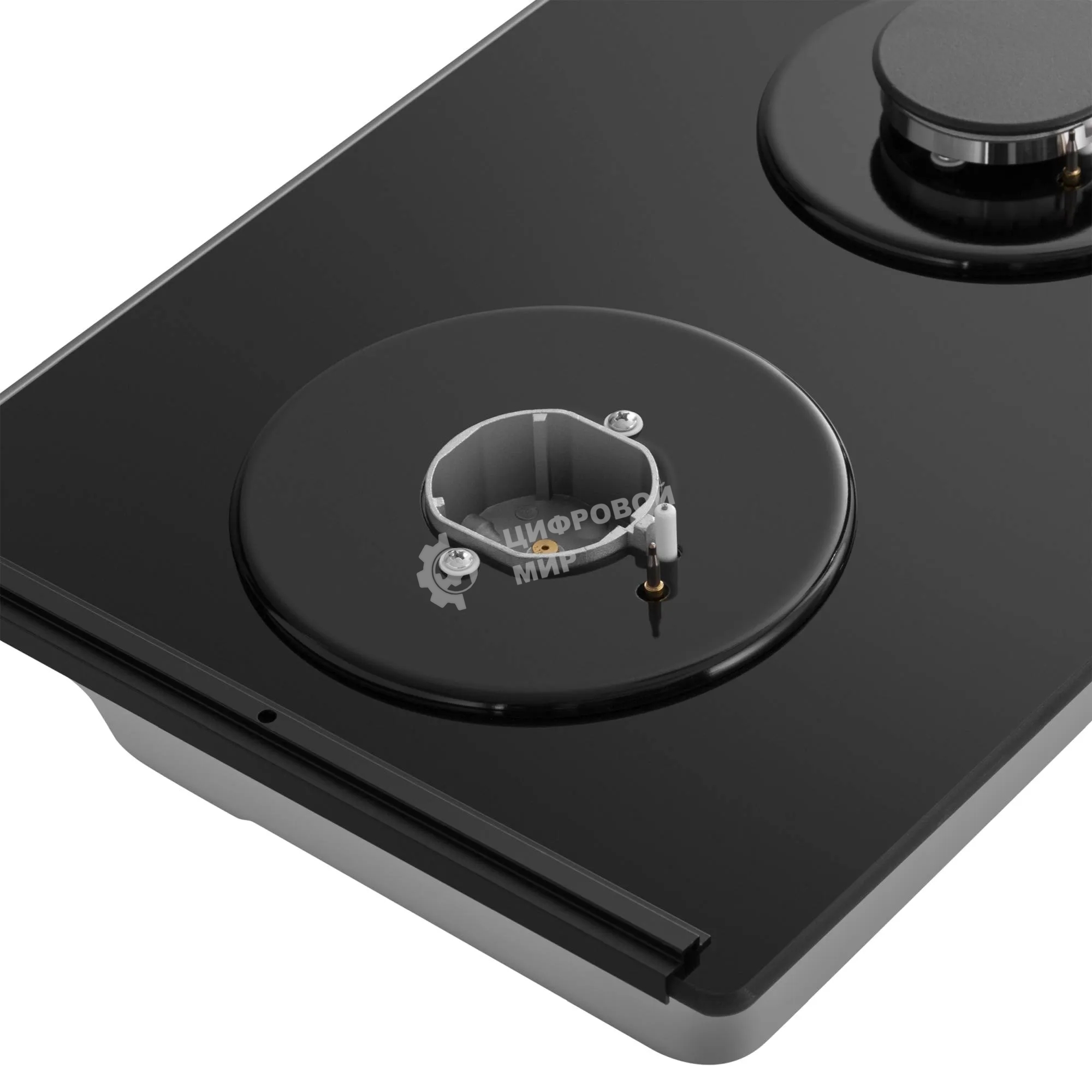 Варочная панель газовая Meferi MGH302BK GLASS LIGHT