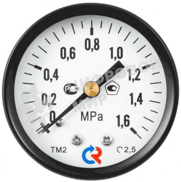 Манометр общетехнический осевой ТМ-310Т.00 0...0,6 МРа 1/4' 150С кл.2.5