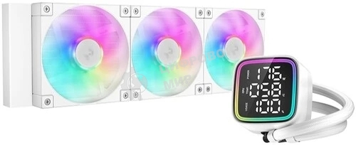 Система жидкостного охлаждения DEEPCOOL LD360 WH белый, 120 мм, алюминий/медь, 2400 об/мин, 38.71 дБ, 3 pin, 300 Вт