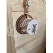 Выключатель проходной поворотный Bironi B1-201-21 1-кл. ОП Лизетта 10А IP20 ретро 4 полож. ABS-пластик белый