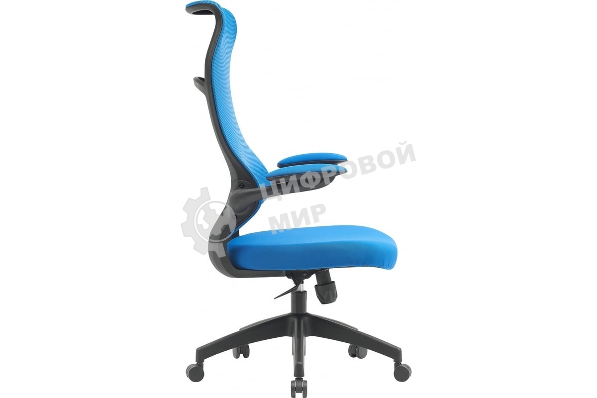 Кресло компьютерное Cactus CS-MC505-BL темно-синий, сиденье темно-синий, сетка/ткань, крестов. пластик