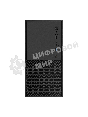Компьютерный корпус Minitower ExeGate BAA-308MUC-UNS500 (mATX, БП UNS500 с вент. 12см, 1хUSB+1хUSB 3.0+1хTypeC, HD Audio, черный)