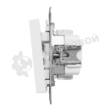 Механизм выключателя EKF UP1-SWW-10 одноклавишный, белый Эпика