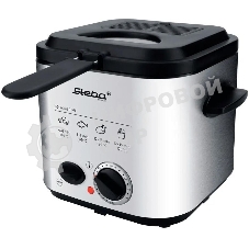 Фритюрница-фондю Steba DF 95 серебристый/чёрный, 840 Вт, 1.2 л, 0.4 кг, антипригарное покрытие