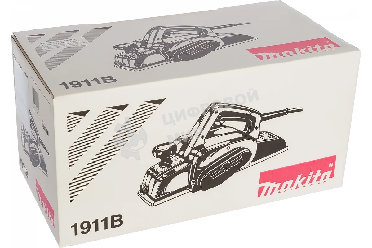 Рубанок Makita 1911B Рубанок,840Вт,16000об\м,ширина-110мм,глуб-3.5мм,4.2кг,кор