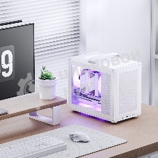 Компьютерный корпус без блока питания JONSBO C6 MAX Handle, Mini-Tower, TG, no fan, 1xUSB-A 3.0 + 1xUSB-C 3.1, mATX, mITX белый