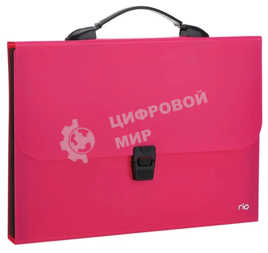 Папка-портфель Deli Rio EB40202 7 отделений, A4 полипропилен 0.6мм, ассорти