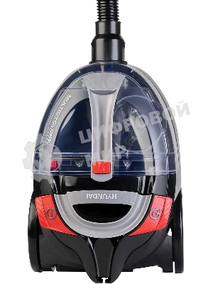 Пылесос Hyundai HYV-C3077 черный, 380/2000 Вт, уборка сухая, пылесборник контейнер 1.5 л