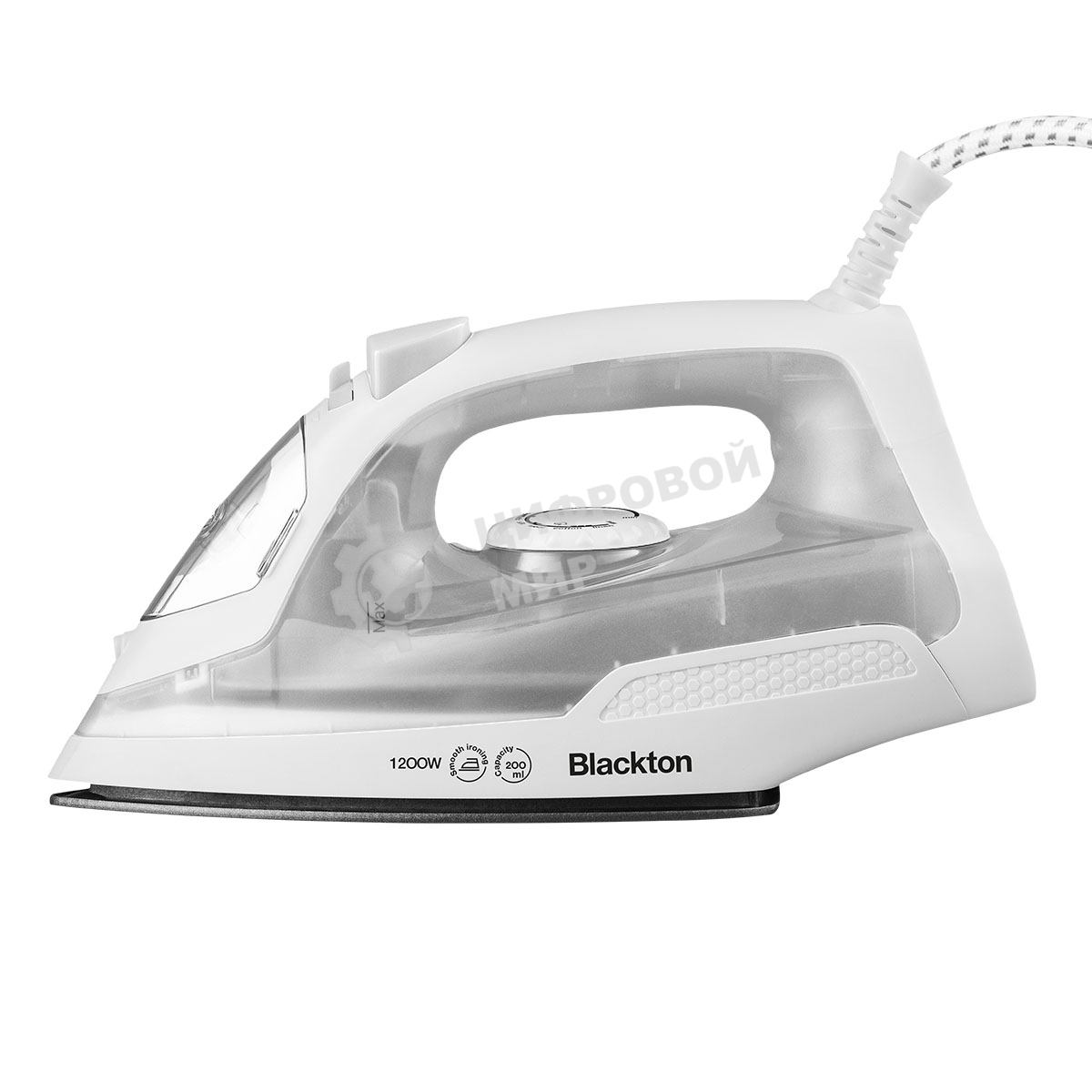 Утюг Blackton Bt SI1110 белый, 1200 Вт, 18 г/мин, 200 мл