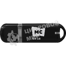 Флешка USB MORE CHOICE МФБ64 Black (4620202558947), 64GB, USB 3.0, R/W 25/15, черный