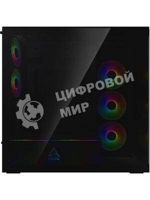 Корпус Arctic Xtender, Midi-Tower, чёрный, 3 x 140 мм, 2 x 120 мм