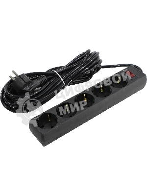 Сетевой фильтр ExeGate EX279179RUS SP-5-7B (5 розеток, 7 м, евровилка, черный)