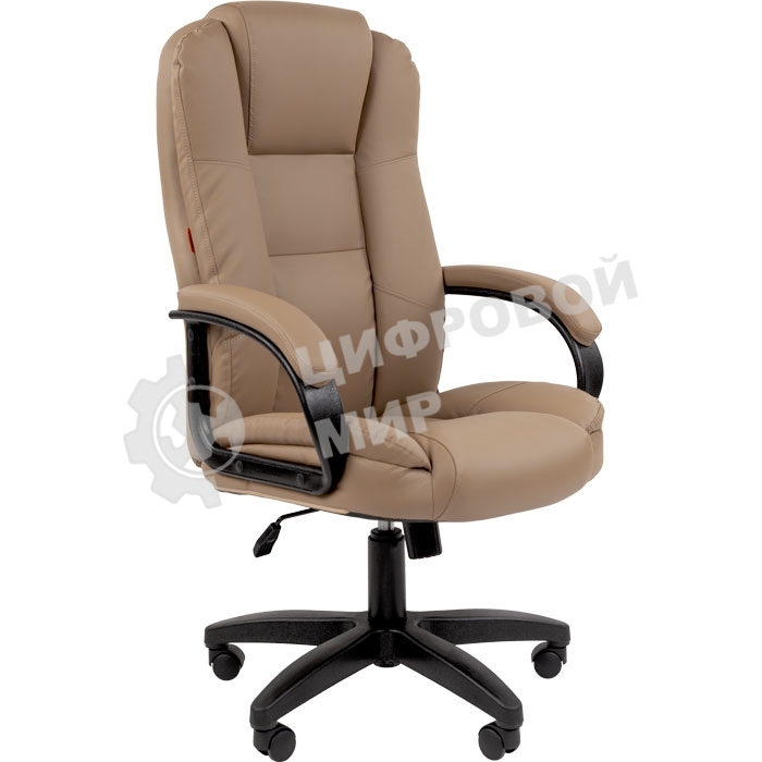 Кресло офисное Chairman 600 LT экопремиум бежевый чер.пласт