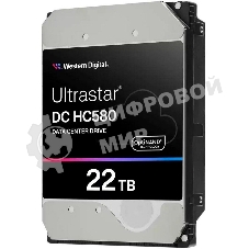 Жесткий диск HDD WD SATA Server 22Tb Ultrastar DC HC570 7200 6Gb/s 512MB 1 year warranty (replacement WUH722222ALE6L4)