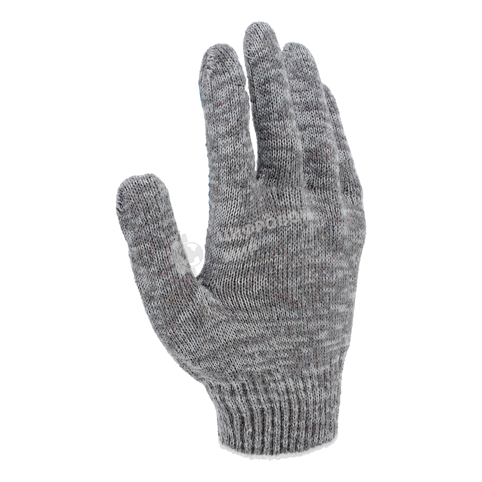 Перчатки трикотажные Сибртех х/б, 200 пар, ПВХ точка, 4 нити, 10 класс