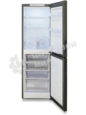 Холодильник Бирюса Б-W6031 графит матовый двухкамерный 245/100л морозилка снизу