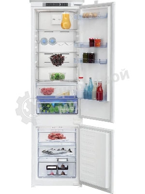 Встраиваемый холодильник Beko BCNA306E3S белый, 2 камеры, 215/69 л., морозилка снизу, No Frost