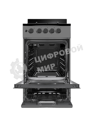 Плита газовая Maunfeld MGC50GEGR08 серый, конфорок 4 шт, духовка 59 л, 50 см x 88 см x 65 см