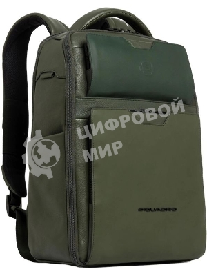 Рюкзак мужской Piquadro Ael CA6923S142/VE зеленый тимьяновый кожа