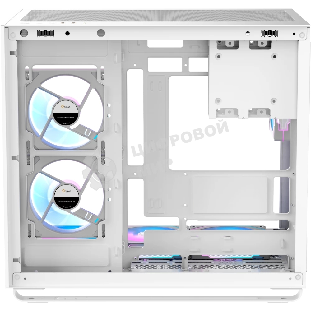 Компьютерный корпус Ocypus Iota C70 WH ARGb ATX/win/белый/6 ARGb fans/no PSU/Tempered Glass