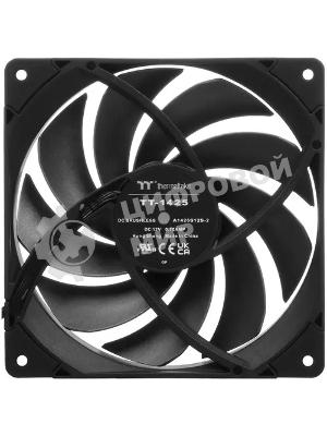 Вентилятор для корпуса Thermaltake TOUGHFAN 14 Pro черный, 140 мм, 2000 об/мин, 31.6 дБ, 4 pin