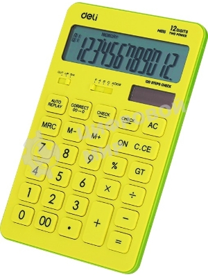 Калькулятор настольный Deli Touch EM01551 желтый 12-разр.