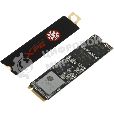 Накопитель SSD XPG SX8200 Pro, 512 Gb, PCIe 3.0 x4, M.2 2280, NVMe, R/W 3350/2350, с радиатором
