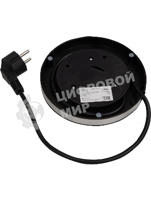 Чайник электрический Oasis K-5SWS стальной+черный 1,7л 2200Вт