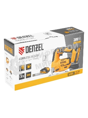 Лобзик аккумуляторный Denzel CJH-20-80, Li-Ion, 20 В