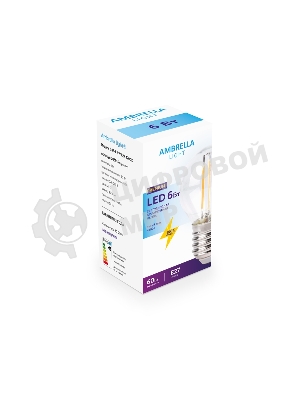 Светодиодная лампа Ambrella light 203915 Filament LED G45-F 6W E27 4200K (60W)