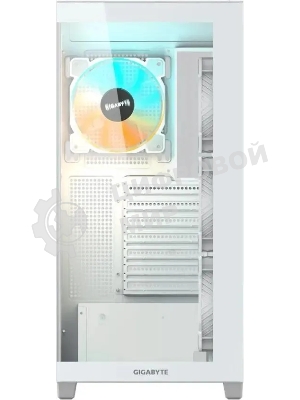 Компьютерный корпус Gigabyte GB-C500PI ST белый без БП ATX 3x120мм 6x140мм 2xUSB 3.0 1xUSB3.1 audio bott PSU