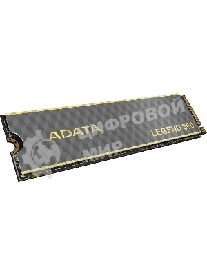 Накопитель SSD ADATA LEGEND 860, 1Tb, PCIe 4.0 x4, 2280, NVMe, R/W 6000/4000, с радиатором