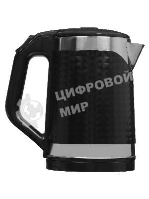 Чайник электрический Kelli KL-1372B 1.8 л, нержавейка+пластик, черный (12)